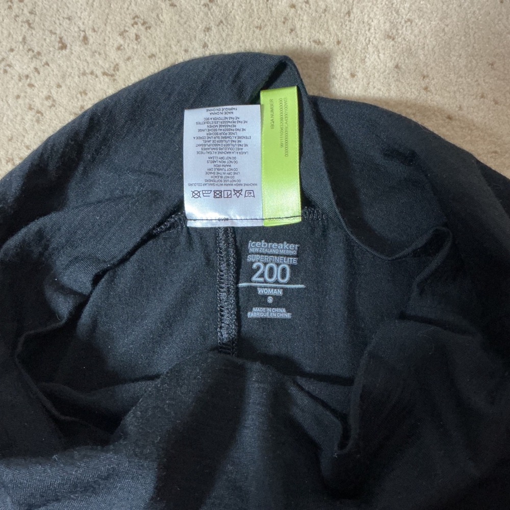 Icebreaker Womens Gorpcore Merino Wool Skirt Black Superfine Lite 200 A-Line S - Picture 5 of 7